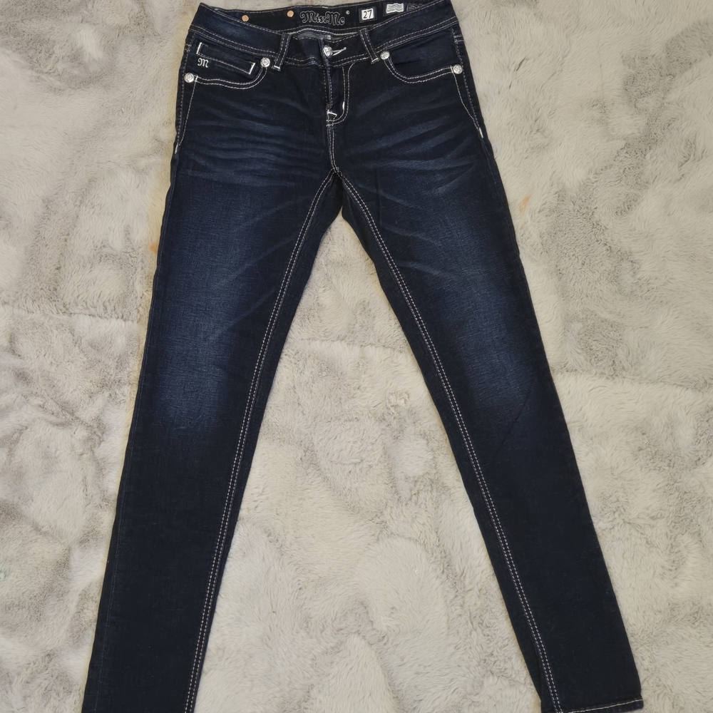 Miss Me Dark Indigo Skinny Jeans